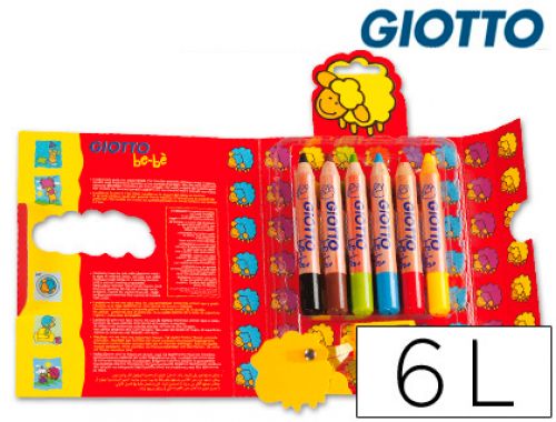 Lpis de cor giotto beb 6 unidades , Giotto , 36354 , 8000825019005